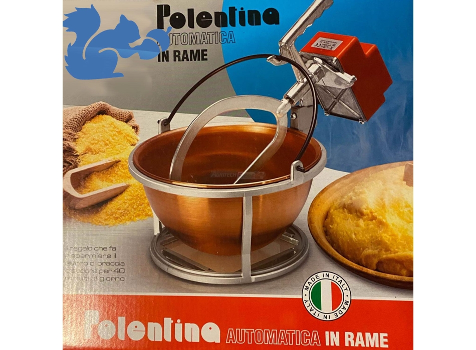 Mescolatore-Paiolo elettrico in Rame lt.4 Art.0575 Agritech Store