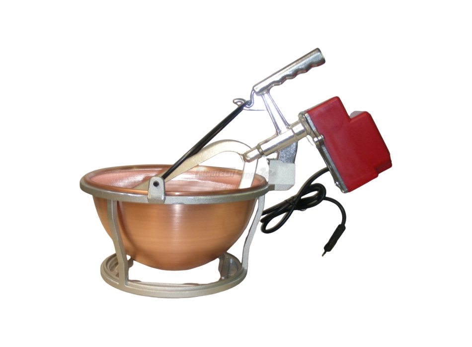 Mescolatore-Paiolo elettrico in Rame lt.4 Art.0575 Agritech Store
