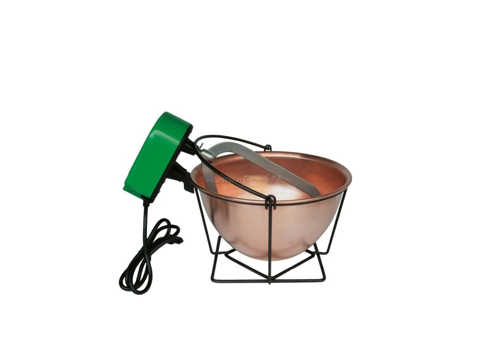 Mescolatore-Paiolo elettrico in Rame lt.3 Art.0574 Agritech Store