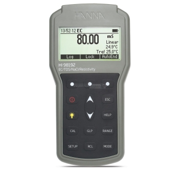 Misuratore portatile a tenuta stagna di EC/TDS/Resistività/Salinità - HI98192  Agritech Store