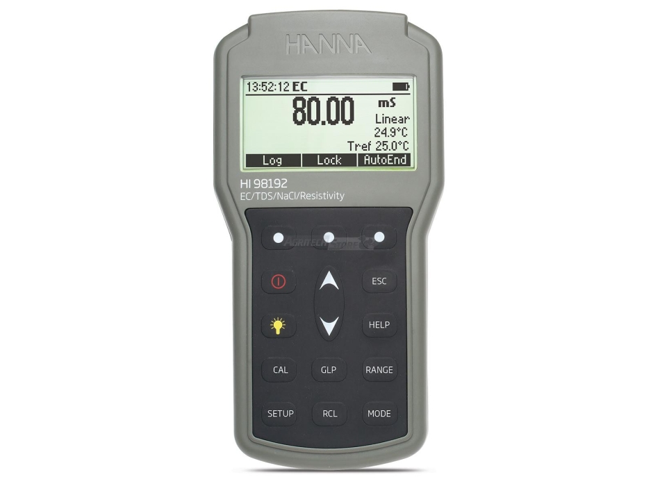 Misuratore portatile a tenuta stagna di EC/TDS/Resistività/Salinità - HI98192  Agritech Store