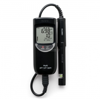Misuratore portatile di Hanna di ph-EC-TDS a tenuta stagna (scala bassa)  Agritech Store