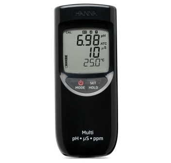 Misuratore portatile di Hanna di ph-EC-TDS a tenuta stagna (scala bassa)  Agritech Store