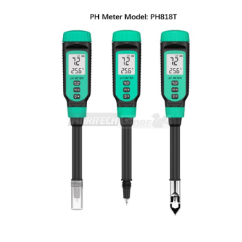Misuratore portatile di ph con sonda temperatura pH 818T  Agritech Store