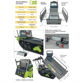 Motocarriola Elettrica ZERO W500 Agritech Store