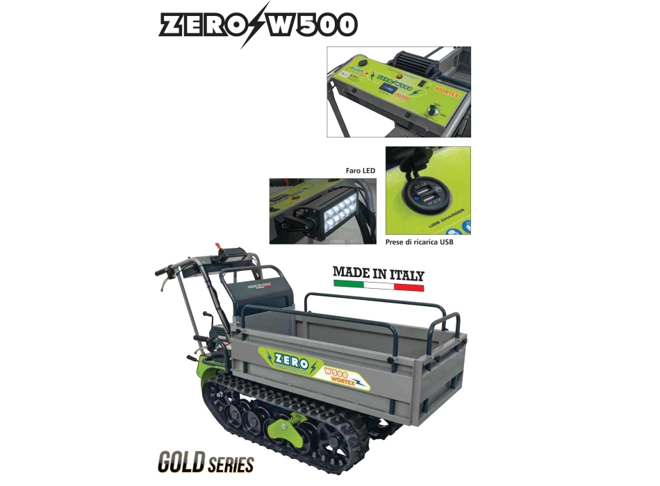 Motocarriola Elettrica ZERO W500 Agritech Store