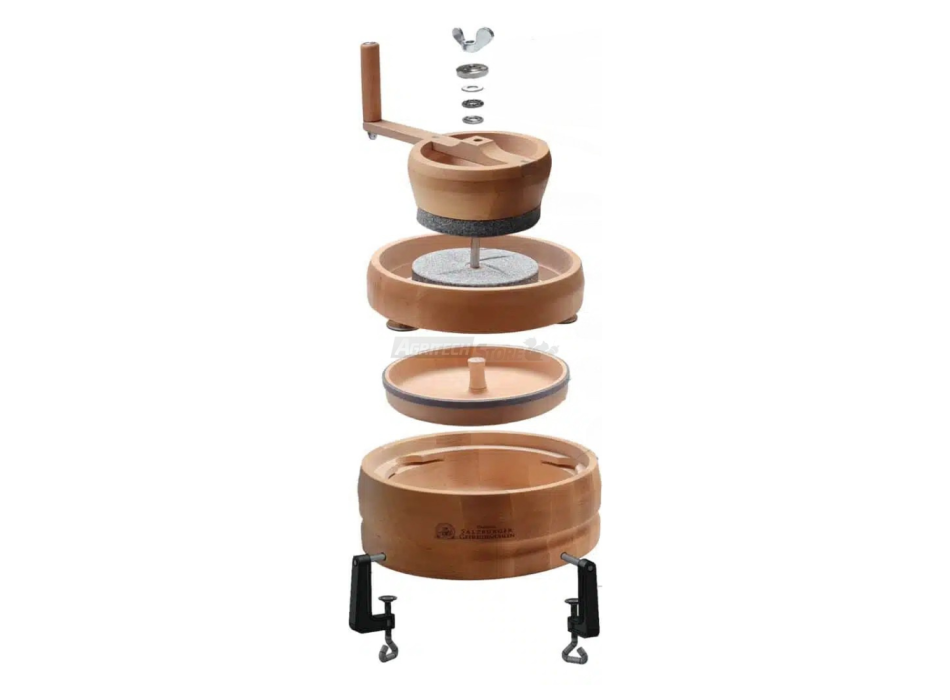 Mulino per cereali - Macinacereali Manuale con Pietra in Granito MH6 Agritech Store