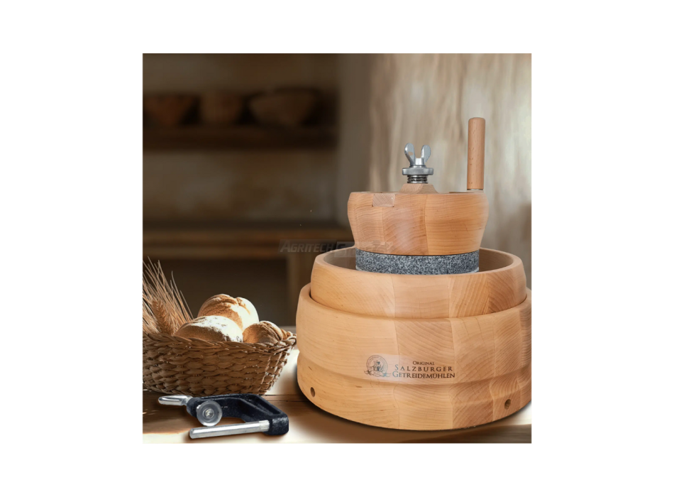 Mulino per cereali - Macinacereali Manuale con Pietra in Granito MH6 Agritech Store