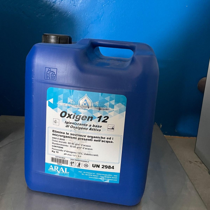Oxigen 12 Igienizzante a base di Ossigeno Attivo Kg.10 Agritech Store