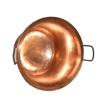 Paiolo - Caldera in Rame da 55 Litri 2 Manici | maiglie tipo 3 Agritech Store