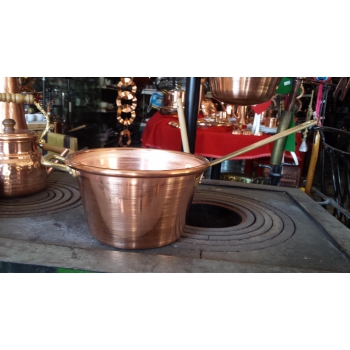 Paiolo rame fondo piatto 22|24|26 cm  Agritech Store