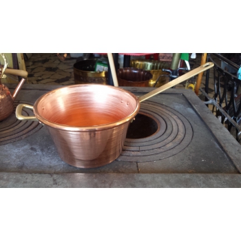 Paiolo rame fondo piatto 22|24|26 cm  Agritech Store