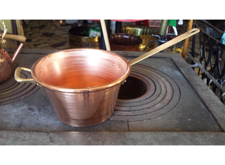 Paiolo rame fondo piatto 22|24|26 cm  Agritech Store
