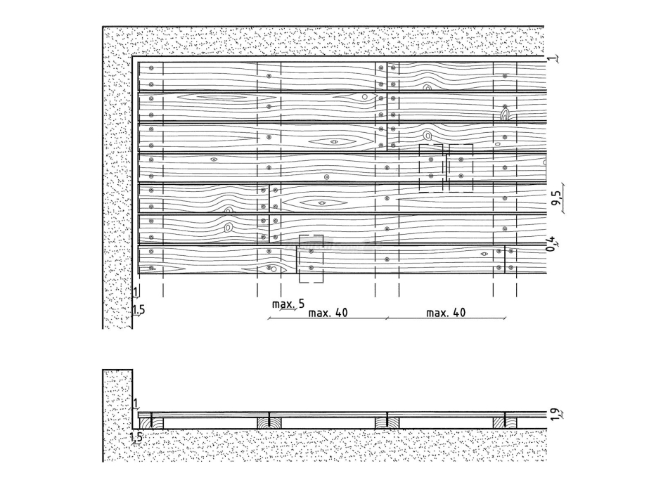 Pavimento per esterno in pino impregnato Agritech Store