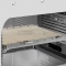 Piano in pietra refrattaria con supporto per PRO cm. 33,5x31