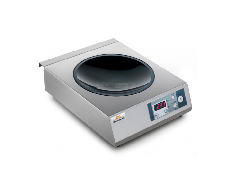 Piastra a Induzione Wok Professionale 3,5 kW Compatta – Minneapolis IH 35 Agritech Store
