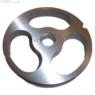 Tredoni macinacarne/tritacarne da 8,2 cm pezzo di ricambio per piastra in acciaio INOX resistente n. 22 - fori Ø 3,5 mm 