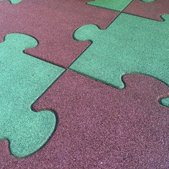 Quadrotta Antitrauma Puzzle Verde