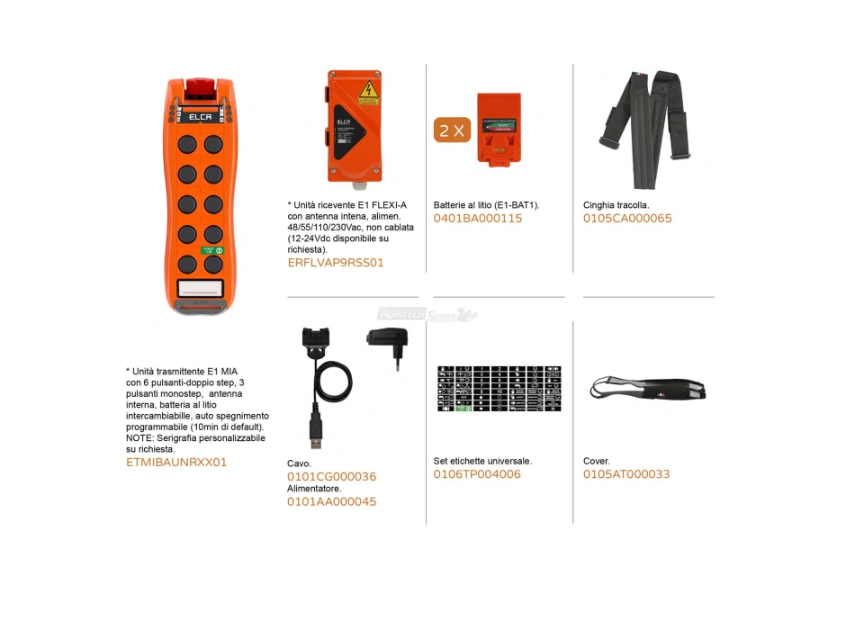 Radiocomando per Sollevamento E1 Mia Base Agritech Store