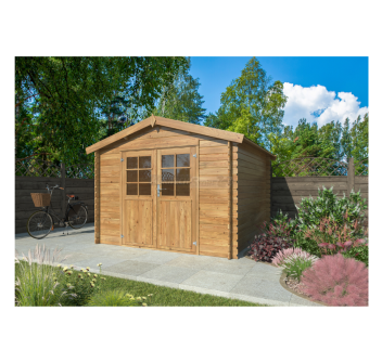 Rita – Casetta da Giardino in Legno di Abete Marrone 300X300cm Agritech Store