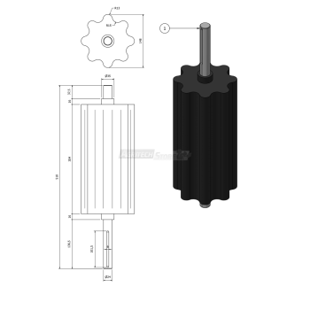 Rullo SX per Diraspatrice Corvina  Agritech Store