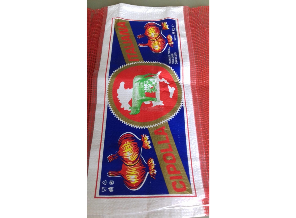 Sacco in Leno per Cipolle cm. 49x89 Portata Kg. 25 Agritech Store