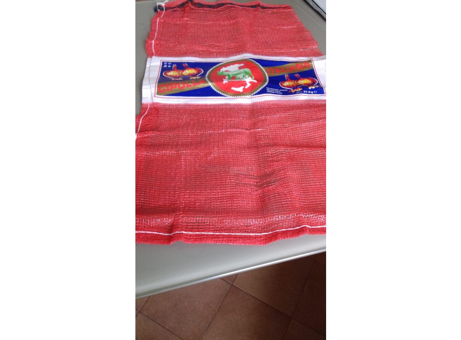 Sacco in Leno per Cipolle cm. 49x89 Portata Kg. 25 Agritech Store