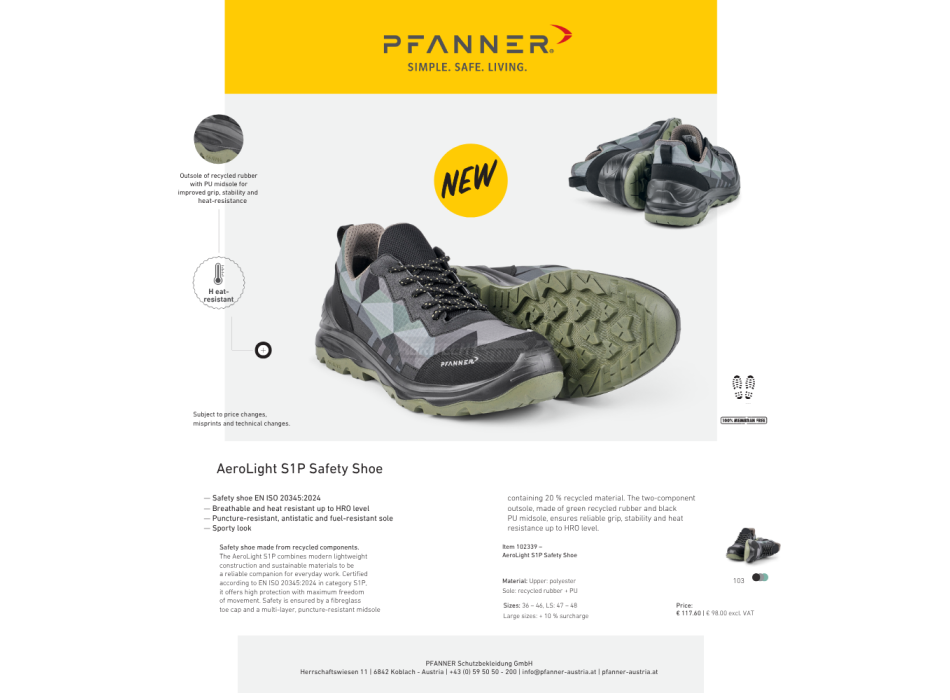 Scarpa antinfortunistica AeroLight S1P   Agritech Store