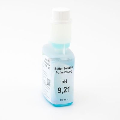 Soluzione tampone pH 9,21 per pHmetri Blu 250 ml.