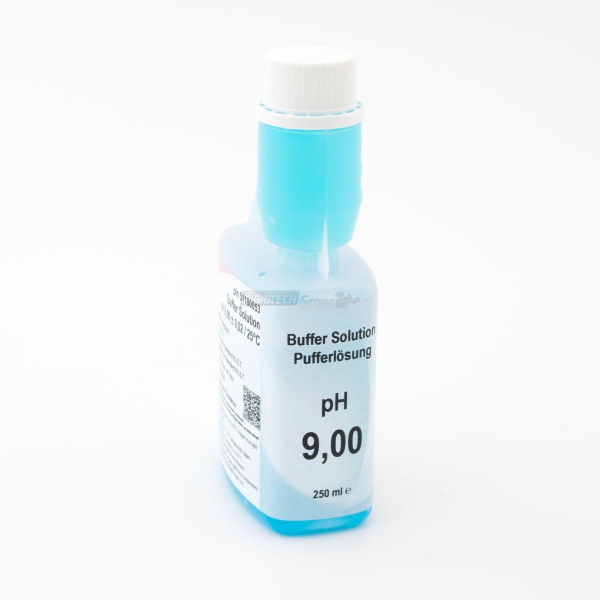 Soluzione tampone pH 9 per pHmetri Blu 250 ml. Agritech Store