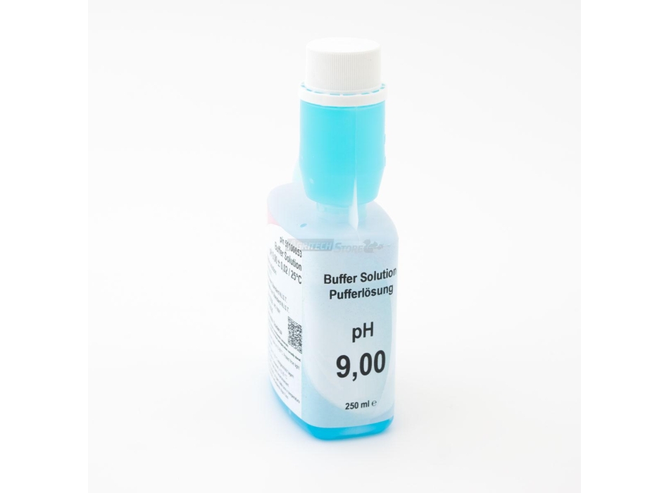 Soluzione tampone pH 9 per pHmetri Blu 250 ml. Agritech Store
