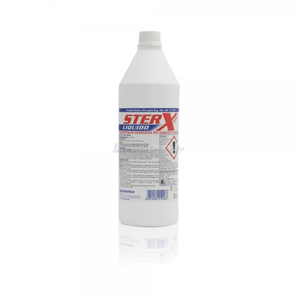 STER-X LIQUIDO Disinfettante-Detergente in Flacone da Litri 1,0