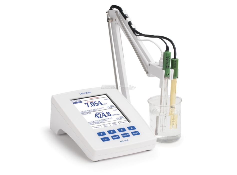 Strumento da banco per il laboratorio pH/mV/ISE e EC/TDS/Salinità/Resistività Research Grade - HI5522 Agritech Store