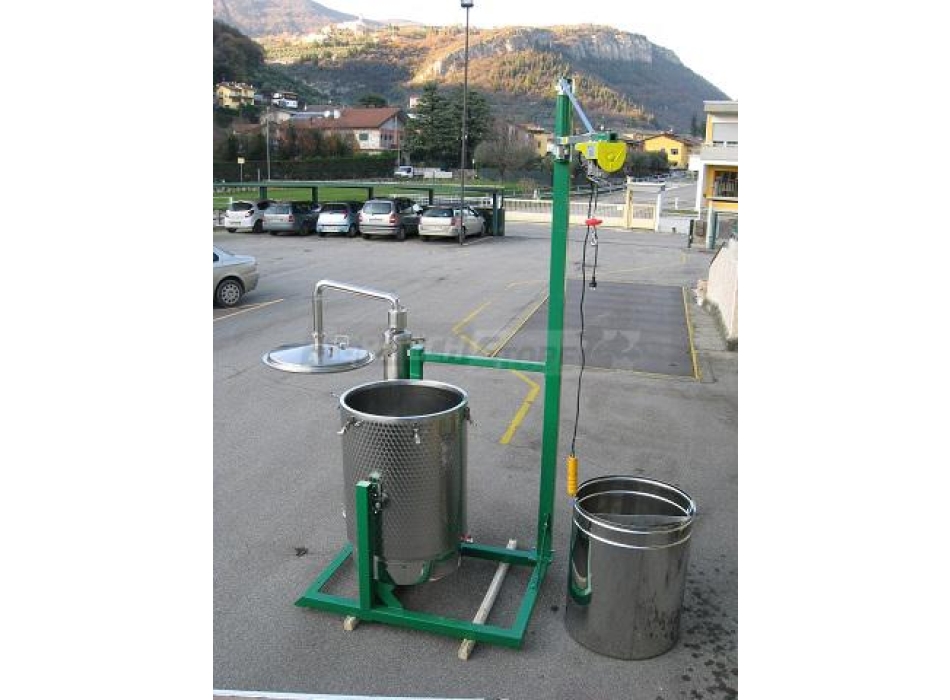 Struttura con paranco per estrattore Worker 500 Litri Agritech Store