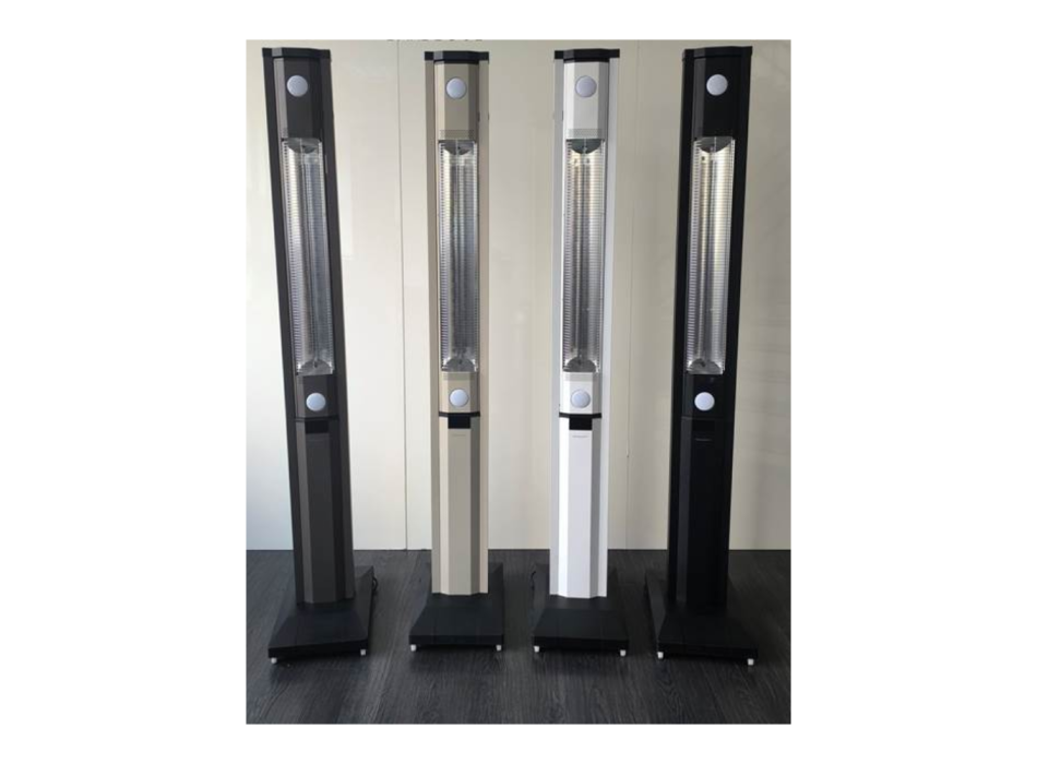 Stufa Infrarossi SKYLINE – 1880W | Da Esterno con Ruote e Telecomando Agritech Store