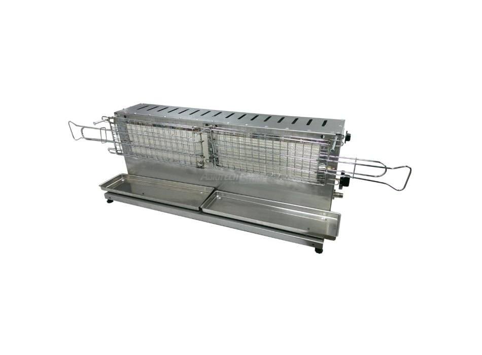 Tecnoroast TGP-30 Single Gas Pro – Grill Automatico Professionale a Gas per 30 Arrosticini Agritech Store