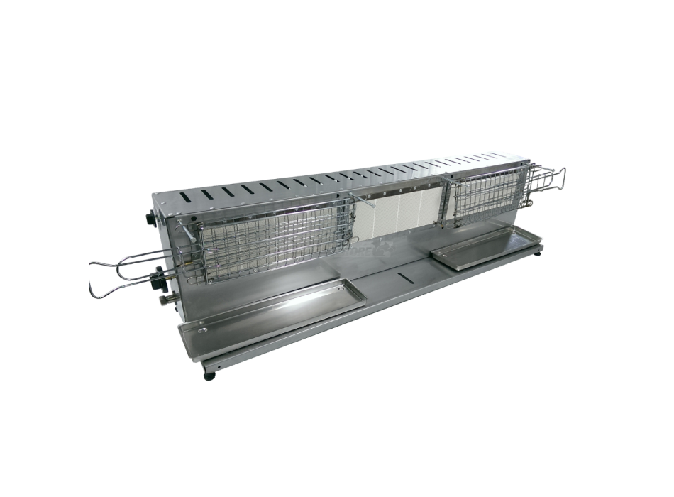 Tecnoroast TGP-45 Single Gas Pro – Grill Automatico Professionale a Gas per 45 Arrosticini Agritech Store
