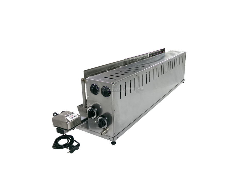 Tecnoroast TGP-45 Single Gas Pro – Grill Automatico Professionale a Gas per 45 Arrosticini Agritech Store