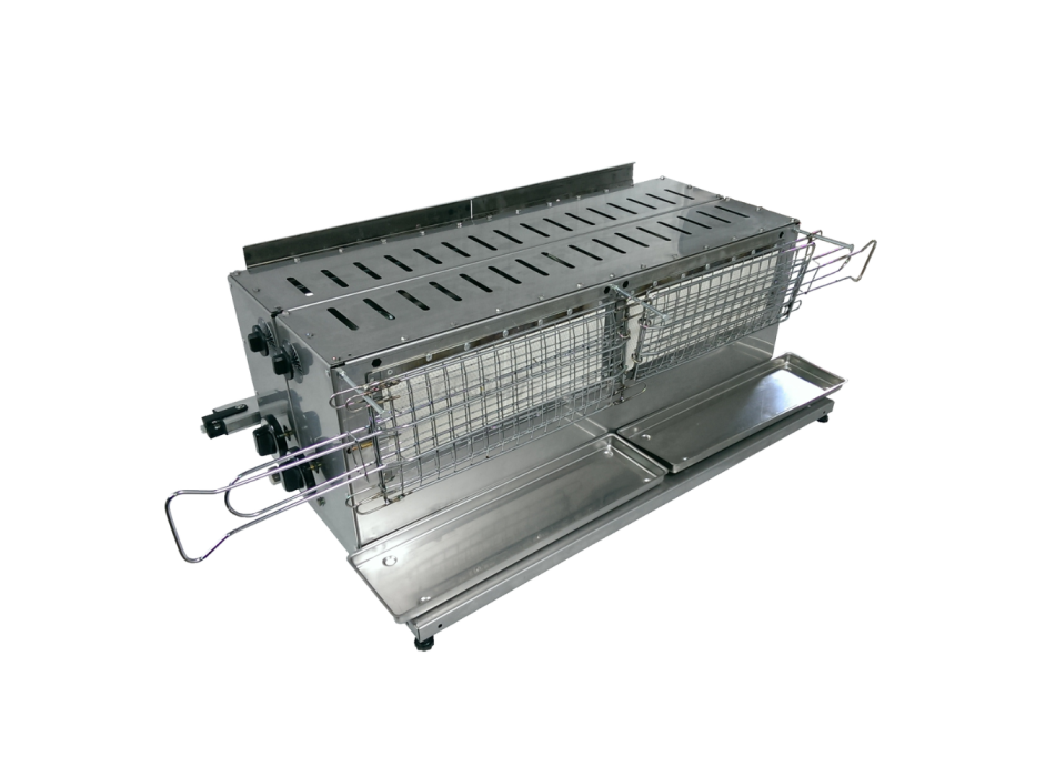 Tecnoroast TGPD-60 Double Gas Pro – Grill Automatico Professionale a Gas per 60 Arrosticini Agritech Store