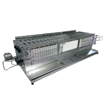 Tecnoroast TGPD-90 Double Gas Pro – Grill Automatico Professionale a Gas per 90 Arrosticini Agritech Store