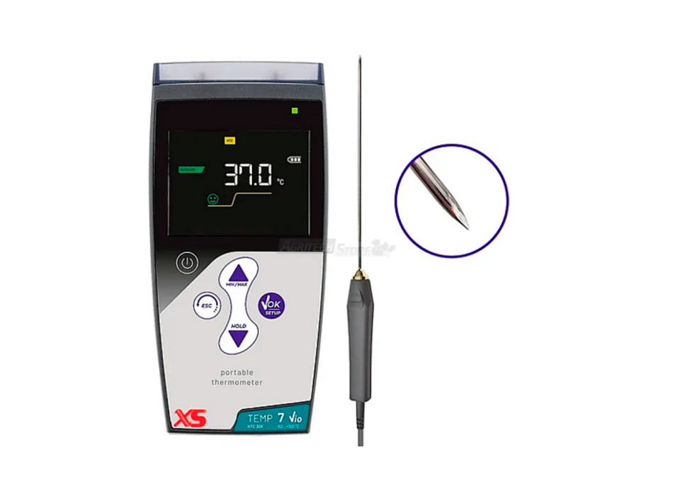 Termometro Digitale XS TEMP 7 NTC Vio con Sonda a Penetrazione NT7P Agritech Store