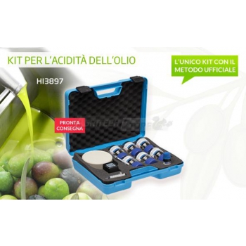Test kit per l'acidità dell'olio extravergine di oliva HI3873   Agritech Store