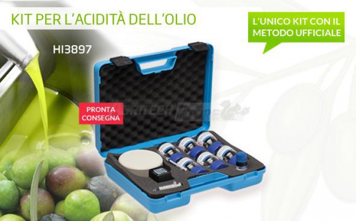 Test kit per l'acidità dell'olio extravergine di oliva HI3873