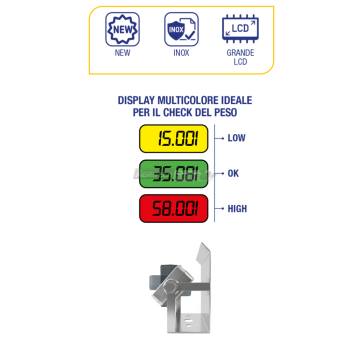 Transpallet pesatore TPKS in Acciaio Nichelato portata 2000 Kg Agritech Store