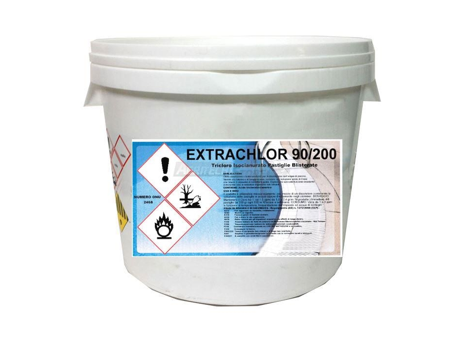 Trichloro 85-90% in pastiglie da 200 gr. Agritech Store