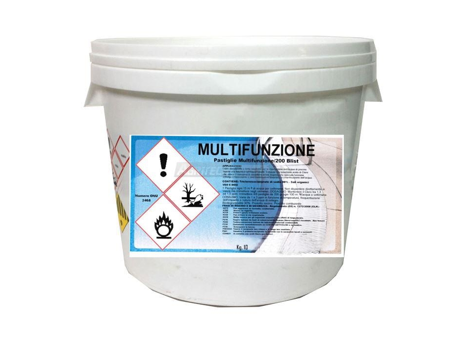 Tricloro multifunzione in pastiglie da 200 gr. Agritech Store