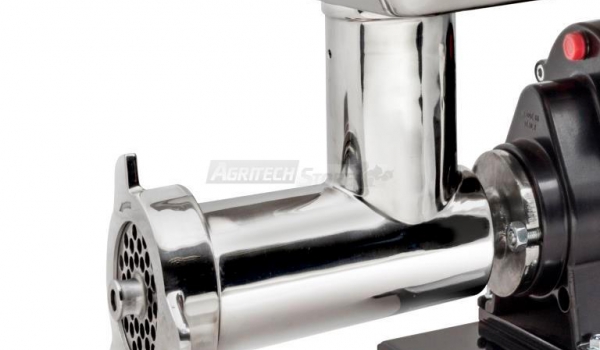 Reber Tritacarne N.22 600W - Corpo In Ghisa Stagnata E Carenatura Acciaio Inox - Produzione 70-120 Kg/ora