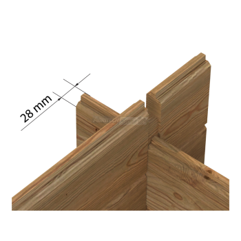 Valentine A – Casetta da Giardino in Legno di Abete Marrone 296x200cm Agritech Store