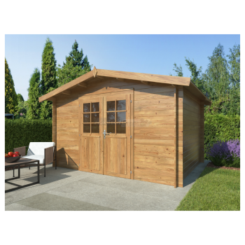 Valentine B – Casetta da Giardino in Legno di Abete Marrone 358x296cm Agritech Store