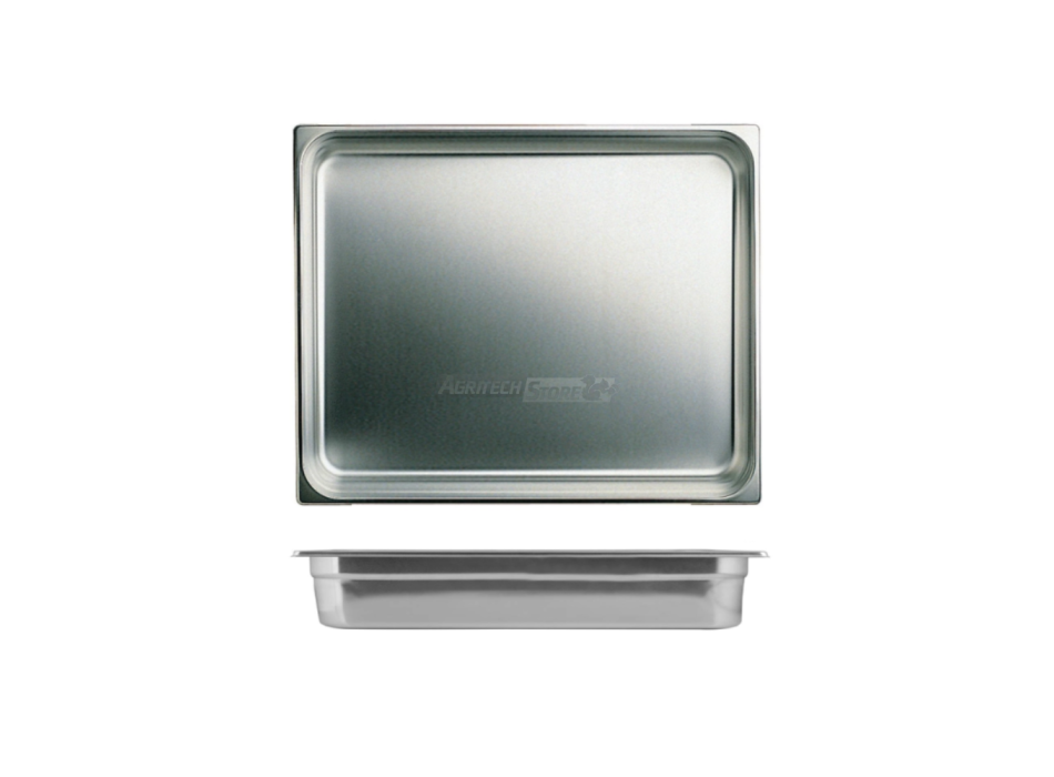 Vasca acciaio inox Gastronorm GN2/1 h4cm Agritech Store